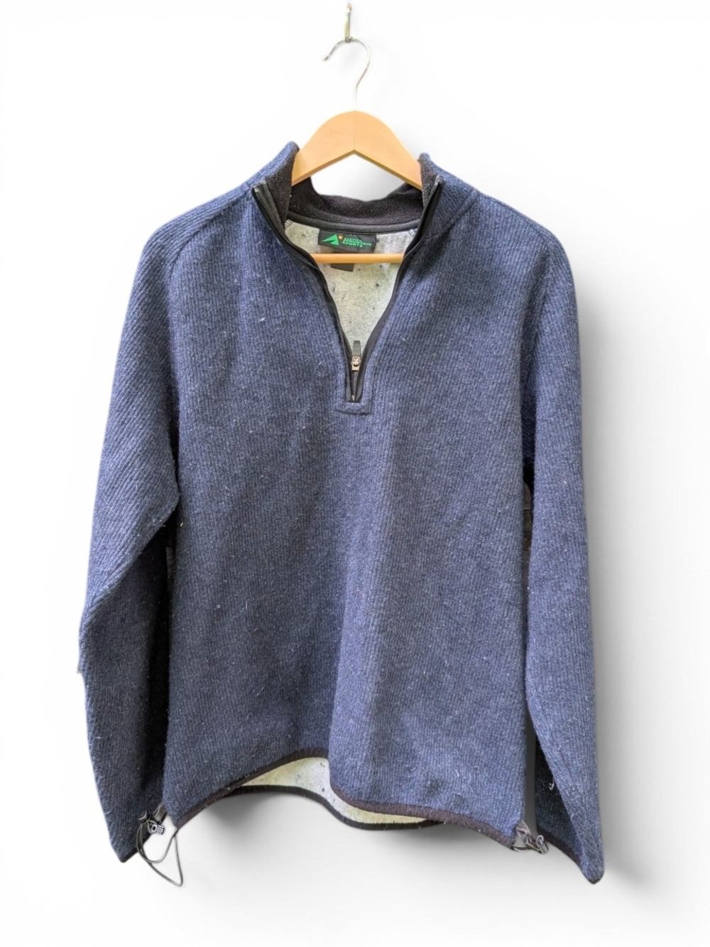 Eastern Mountain Sports Navy Half-Zip Knit Sweater